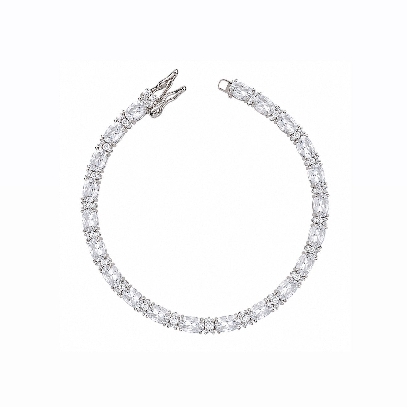 Pulseira Riviera Zircônia Oval