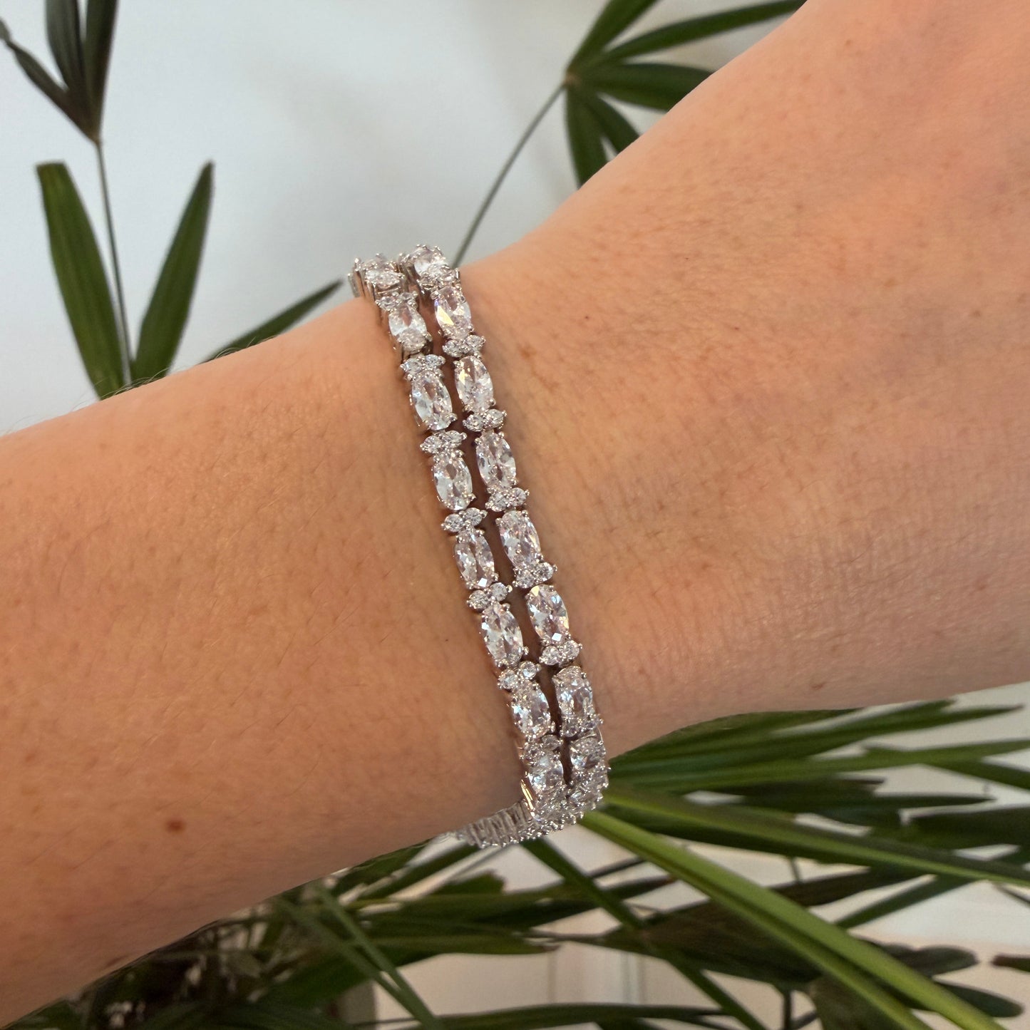 Pulseira Riviera Zircônia Oval
