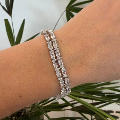 Pulseira Riviera Zircônia Oval