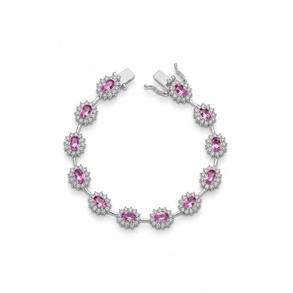 Pulseira Fio Faca Oval Cravejada