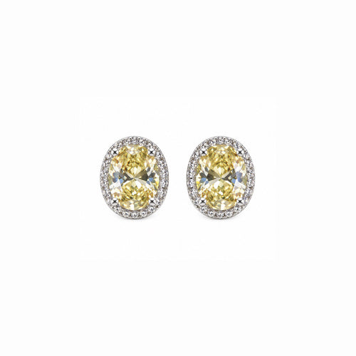 Brinco Oval Fancy Yellow