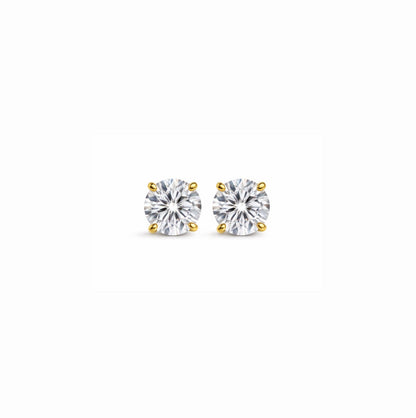Brinco Ponto de Luz Prata 925 - Dourado