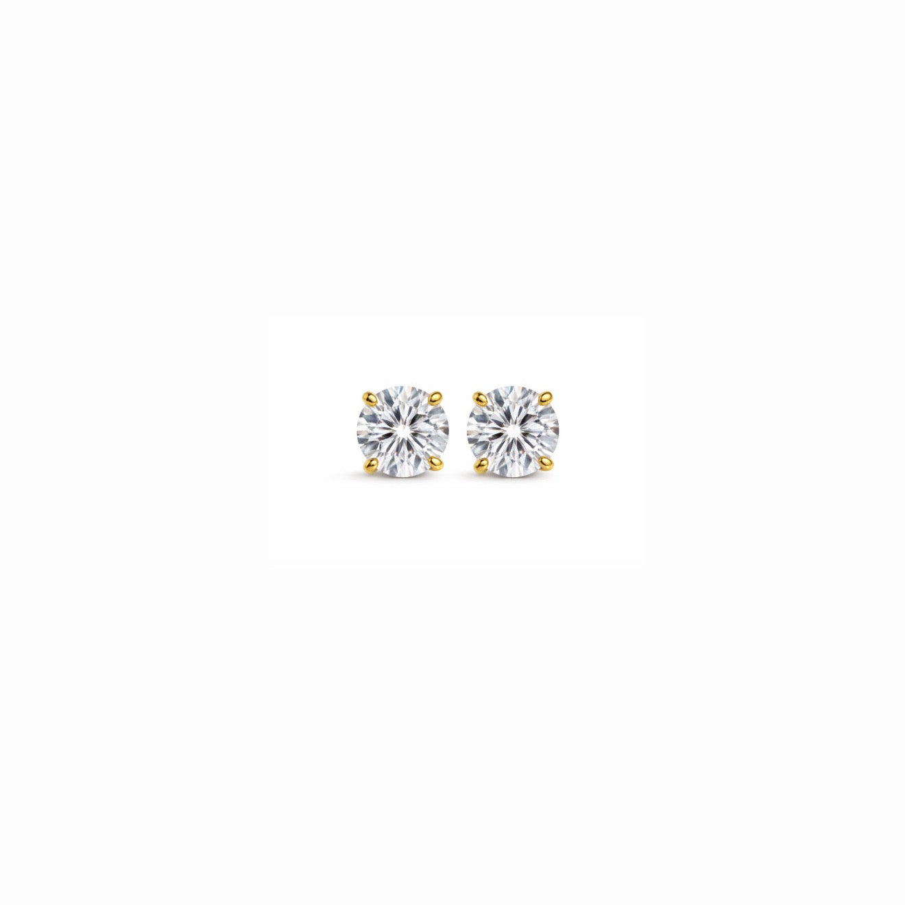 Brinco Ponto de Luz Prata 925 - Dourado