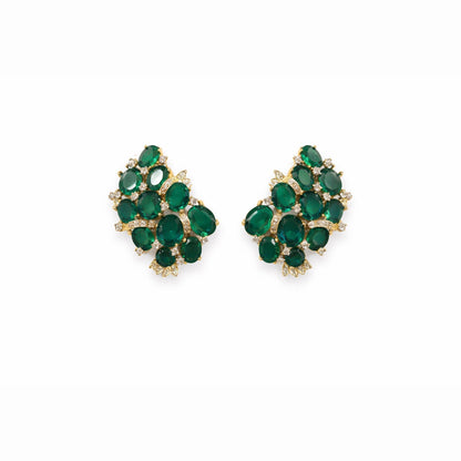 Brinco Ear Cuff Esmeralda