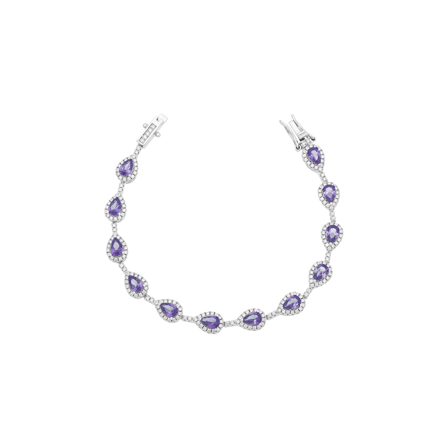Pulseira Gotas Cravejadas