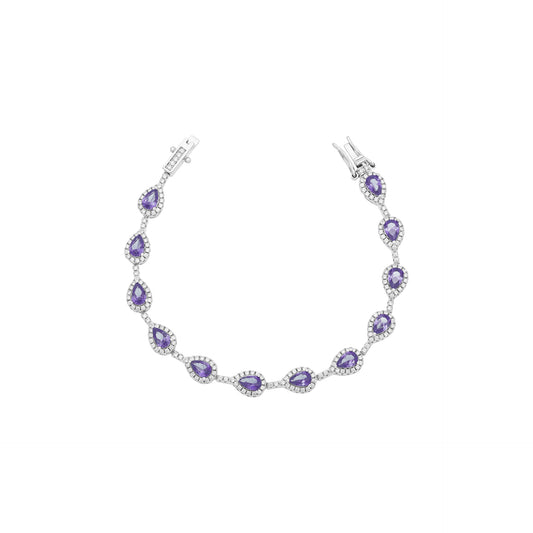 Pulseira Gotas Cravejadas