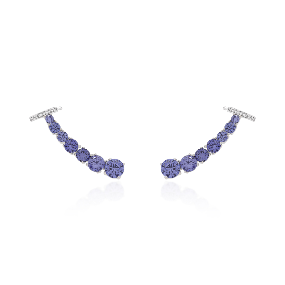 Ear Cuff Pontos de Luz Prata 925