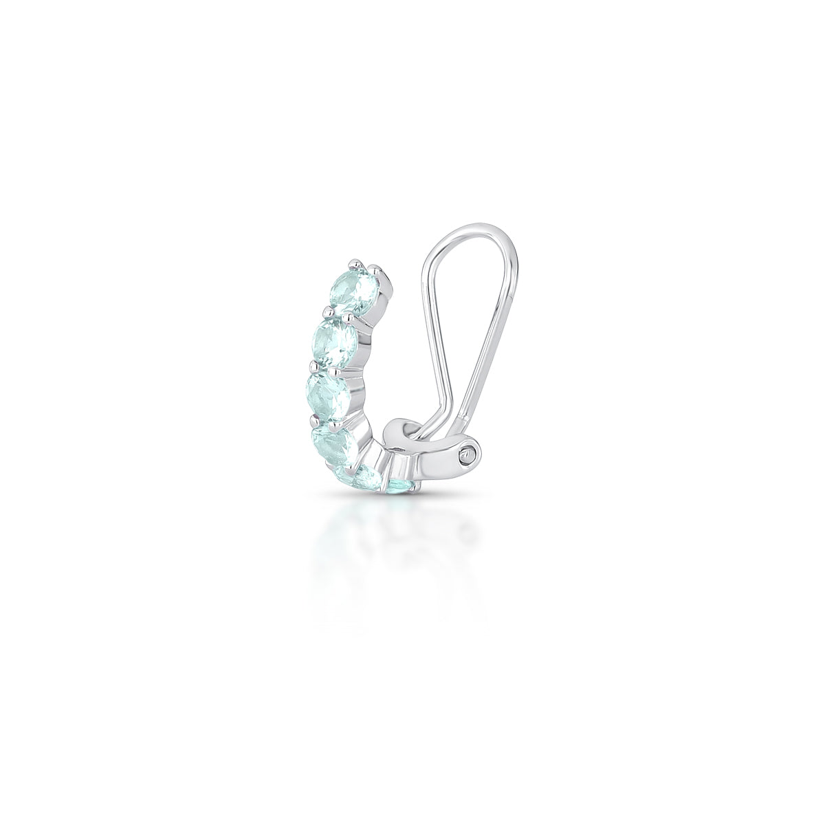Piercing Click Seis Zircônias Prata 925