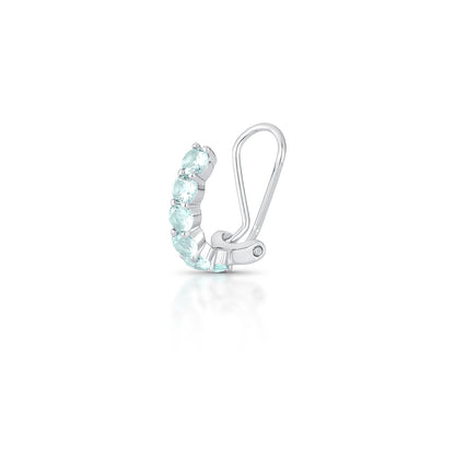 Piercing Click Seis Zircônias Prata 925
