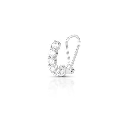 Piercing Click Seis Zircônias Prata 925