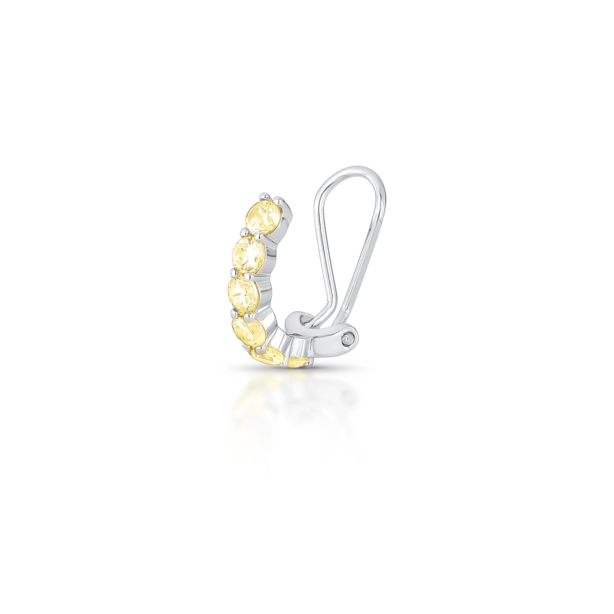 Piercing Click Seis Zircônias Prata 925