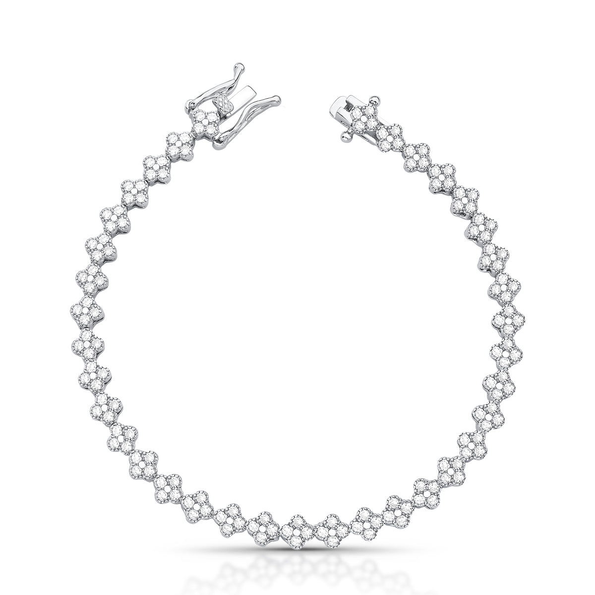 Pulseira Mini Trevos Cravejados