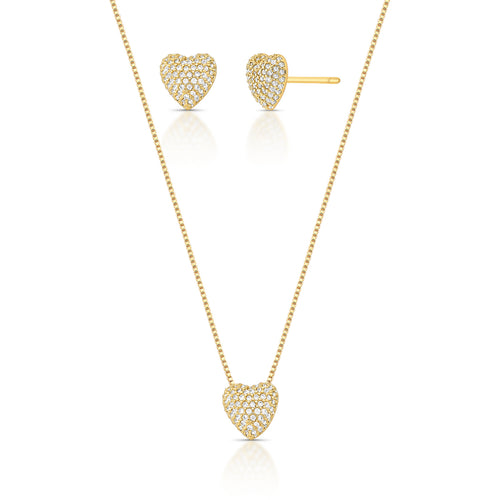Conjunto Coração Dourado