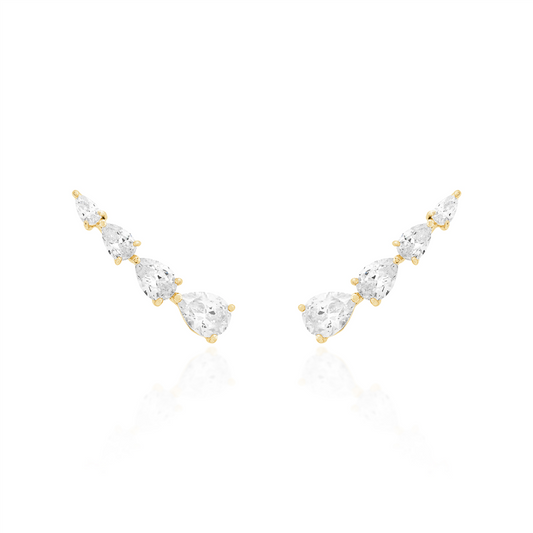 Brinco Ear Cuff Prata 925 Dourado