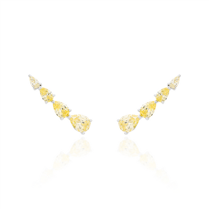 Brinco Ear Cuff Gotas Prata 925