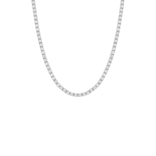 Colar Riviera quatro pontas 2,5mm Prata 925