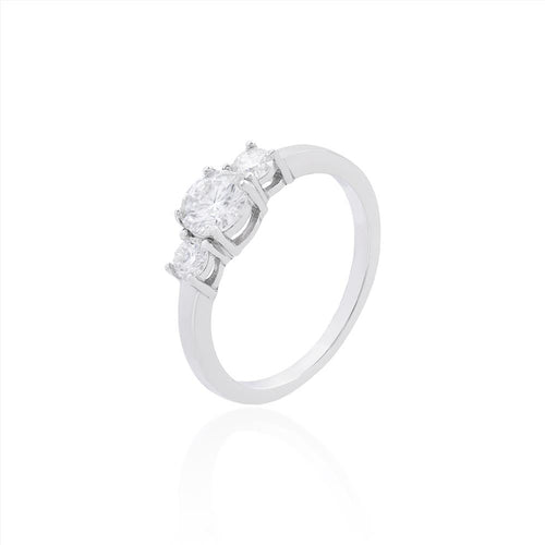 Anel em Moissanite Prata 925