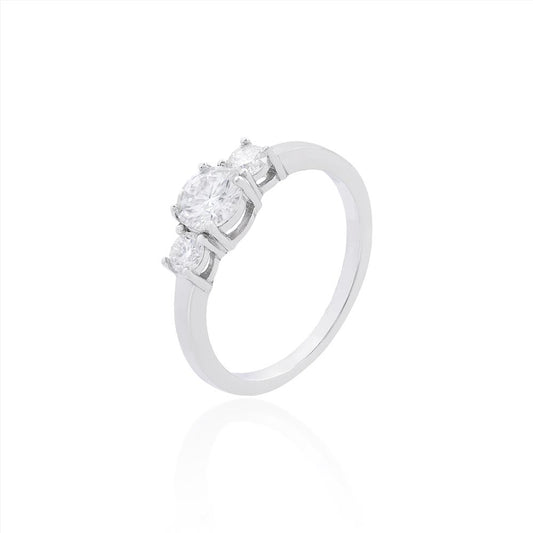 Anel em Moissanite Prata 925