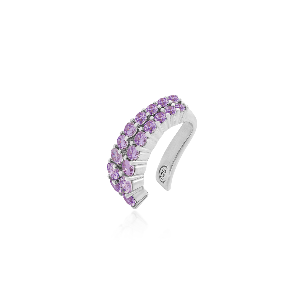 Piercing Fake Prata 925 Lavanda