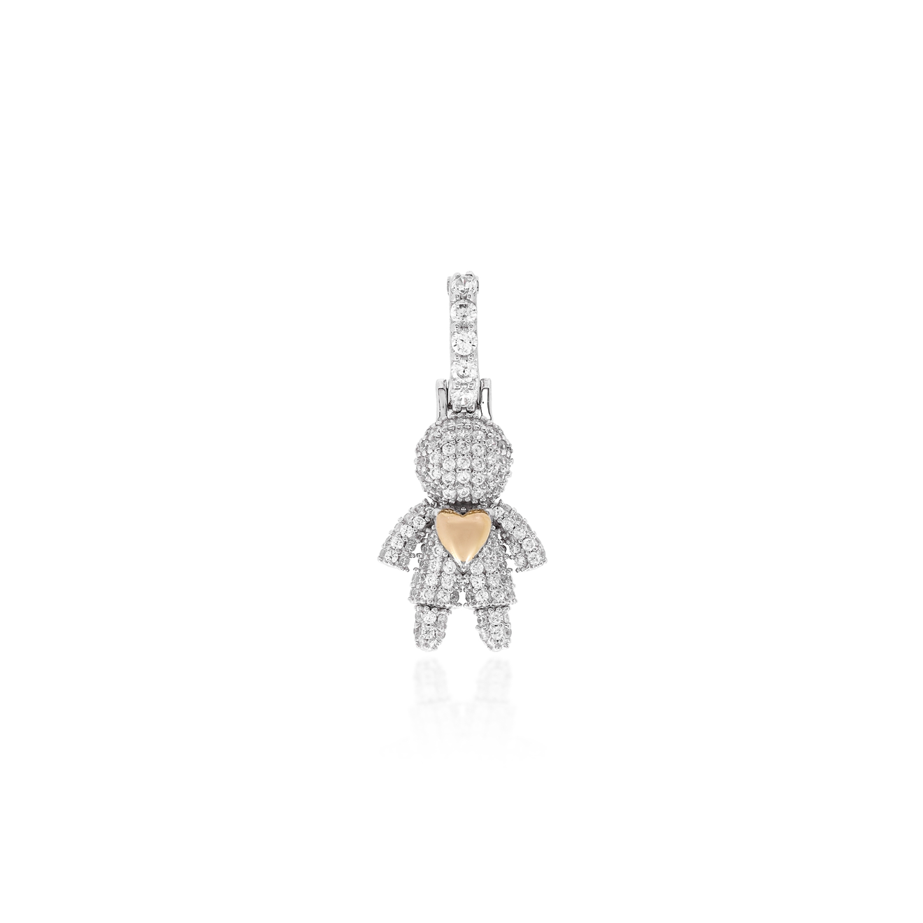 Pingente Menino e Menina Prata 925