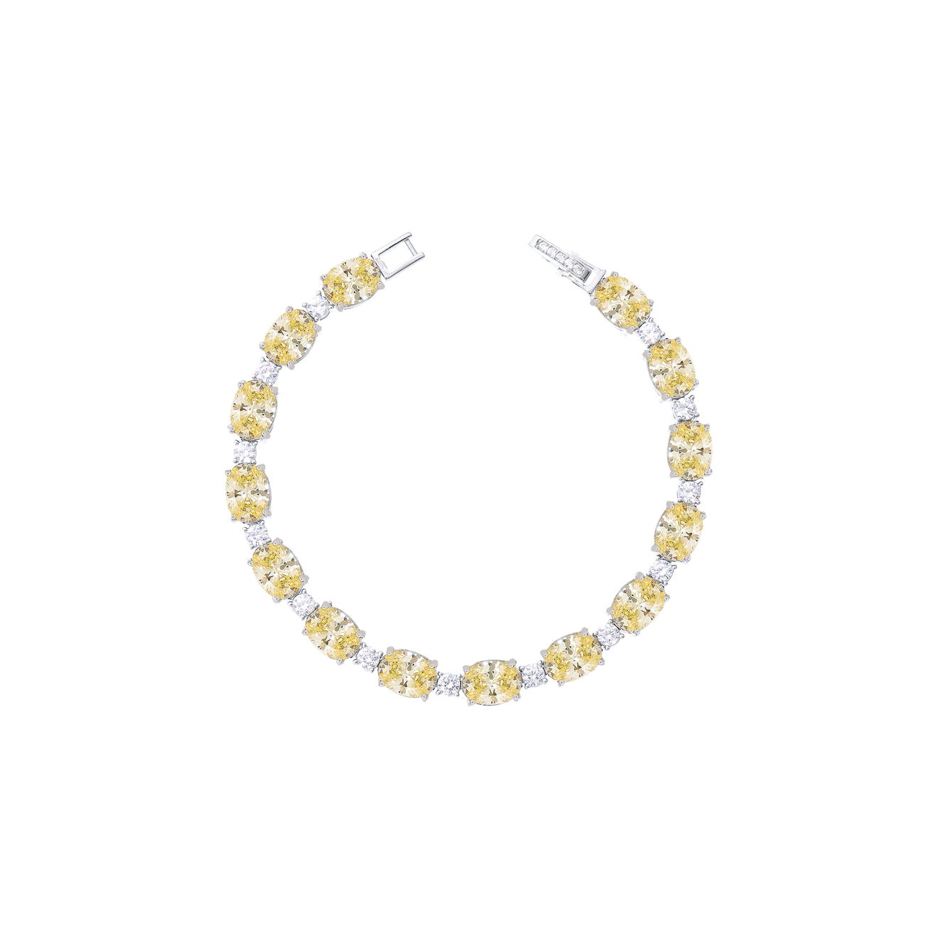 Pulseira Riviera Oval Prata 925