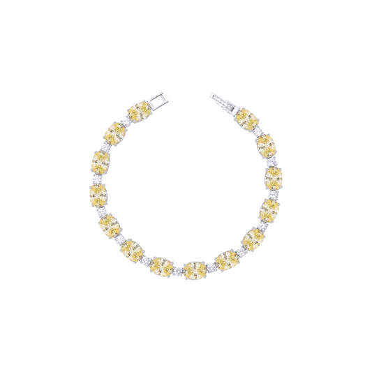 Pulseira Riviera Oval Prata 925