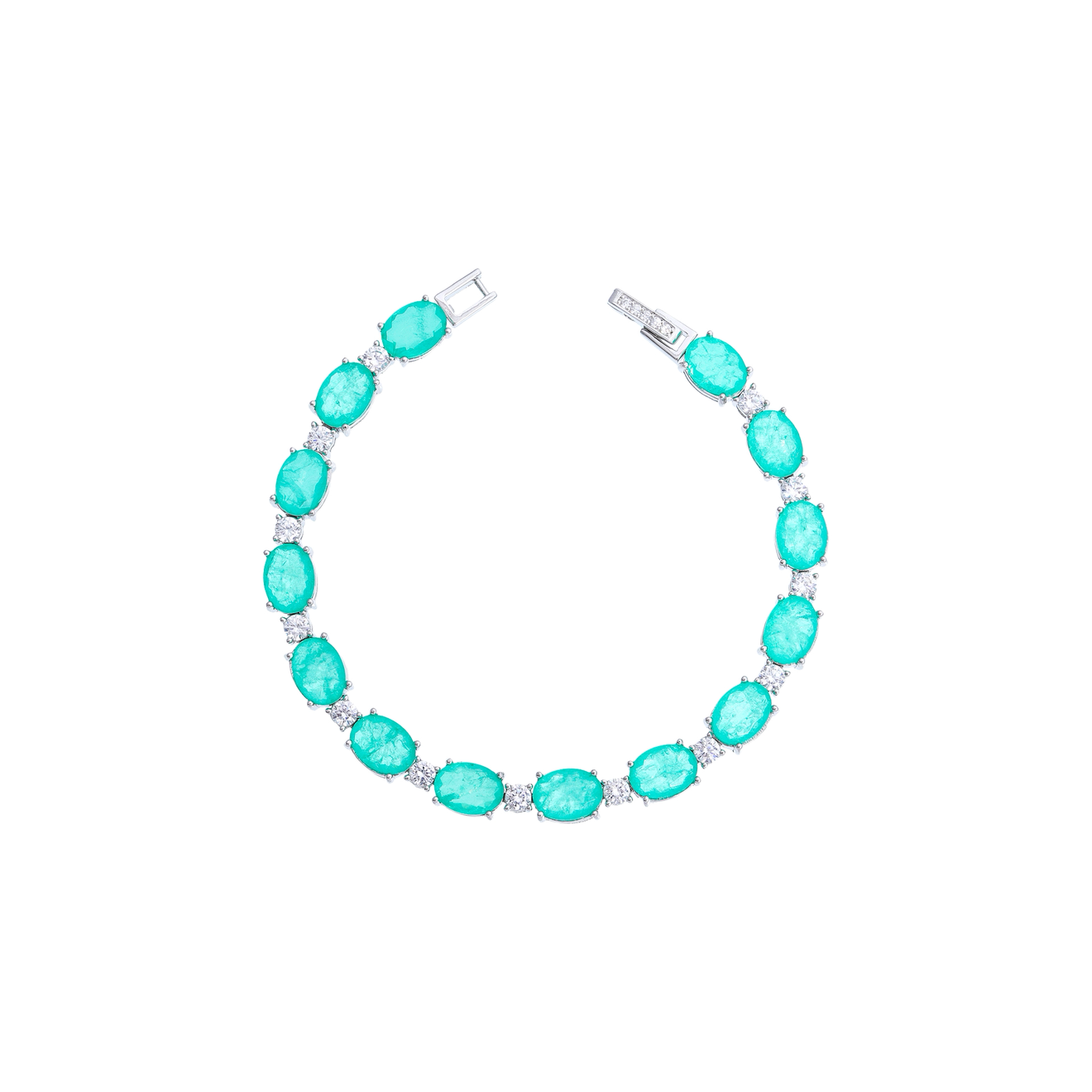 Pulseira Riviera Oval Prata 925