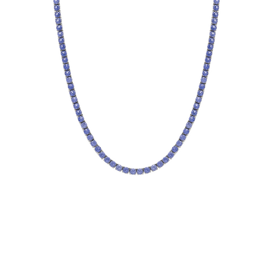 Colar Riviera Ametista Prata 925