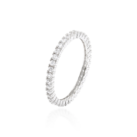 Anel Aliança Inteira 2mm Prata 925