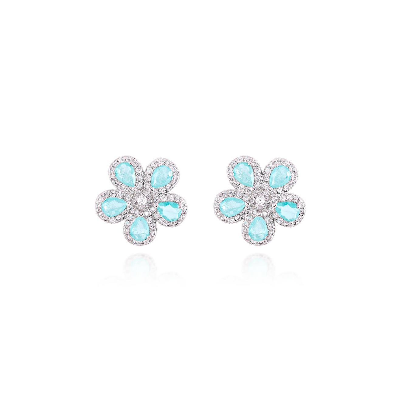 Brinco Flor Cinco Pétalas