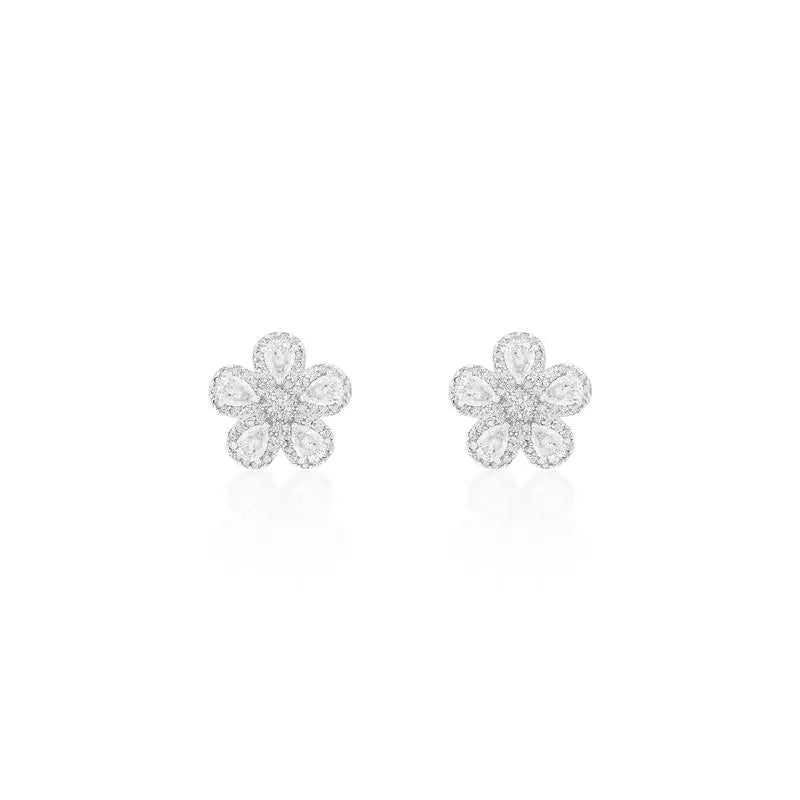 Brinco Flor Cinco Pétalas