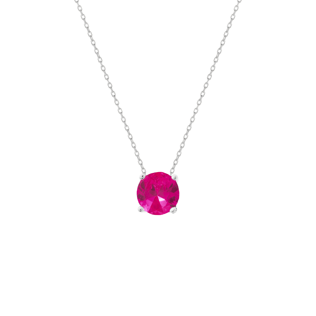 Colar Ponto de Luz 8mm Prata 925