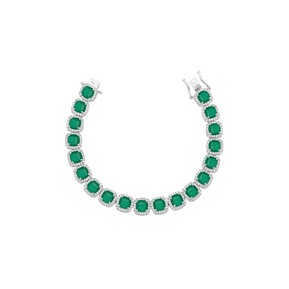 Pulseira Riviera Lapidação Quadrada