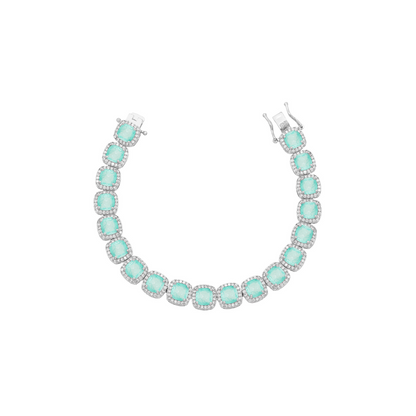 Pulseira Riviera Lapidação Quadrada