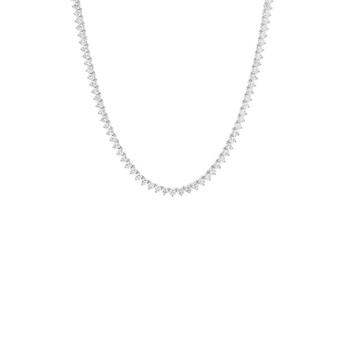 Colar Riviera Três Garras 3mm Prata 925