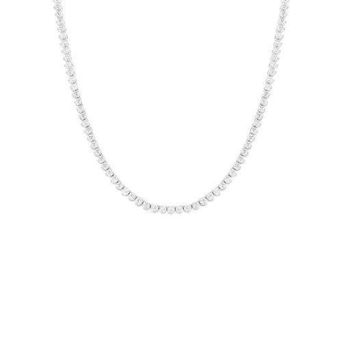 Colar Riviera Três Garras 2mm Prata 925