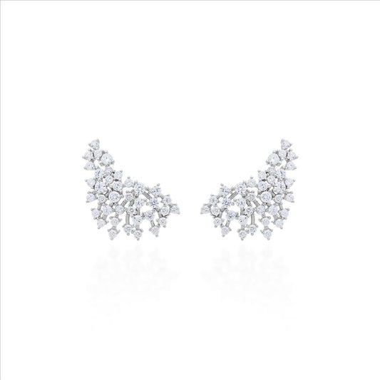 Ear Cuff Pontos de Luz Prata 925