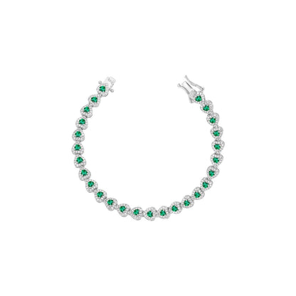 Pulseira Corações Cravejados