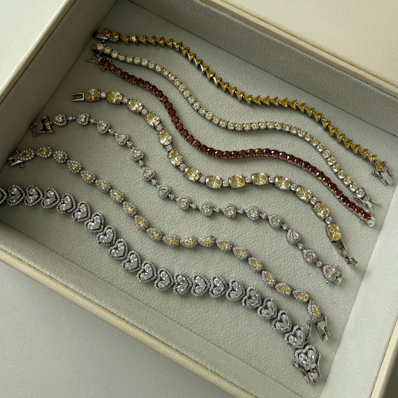 Pulseira Corações Prata 925