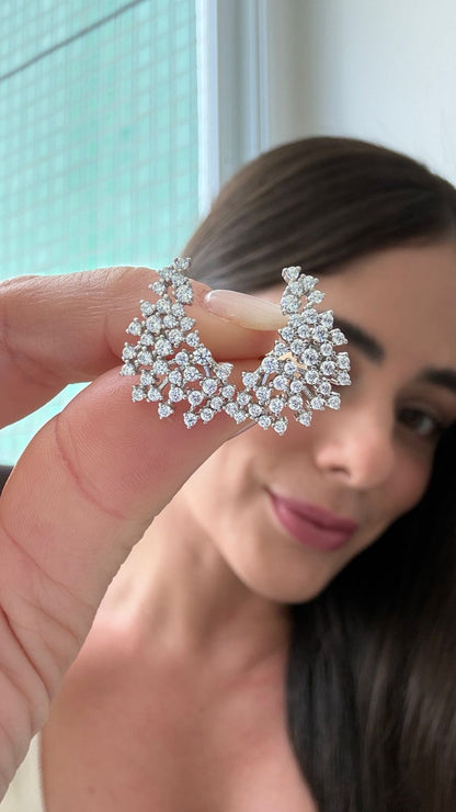 Ear Cuff Pontos de Luz Prata 925