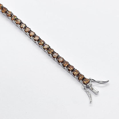Pulseira Riviera Brown Prata 925